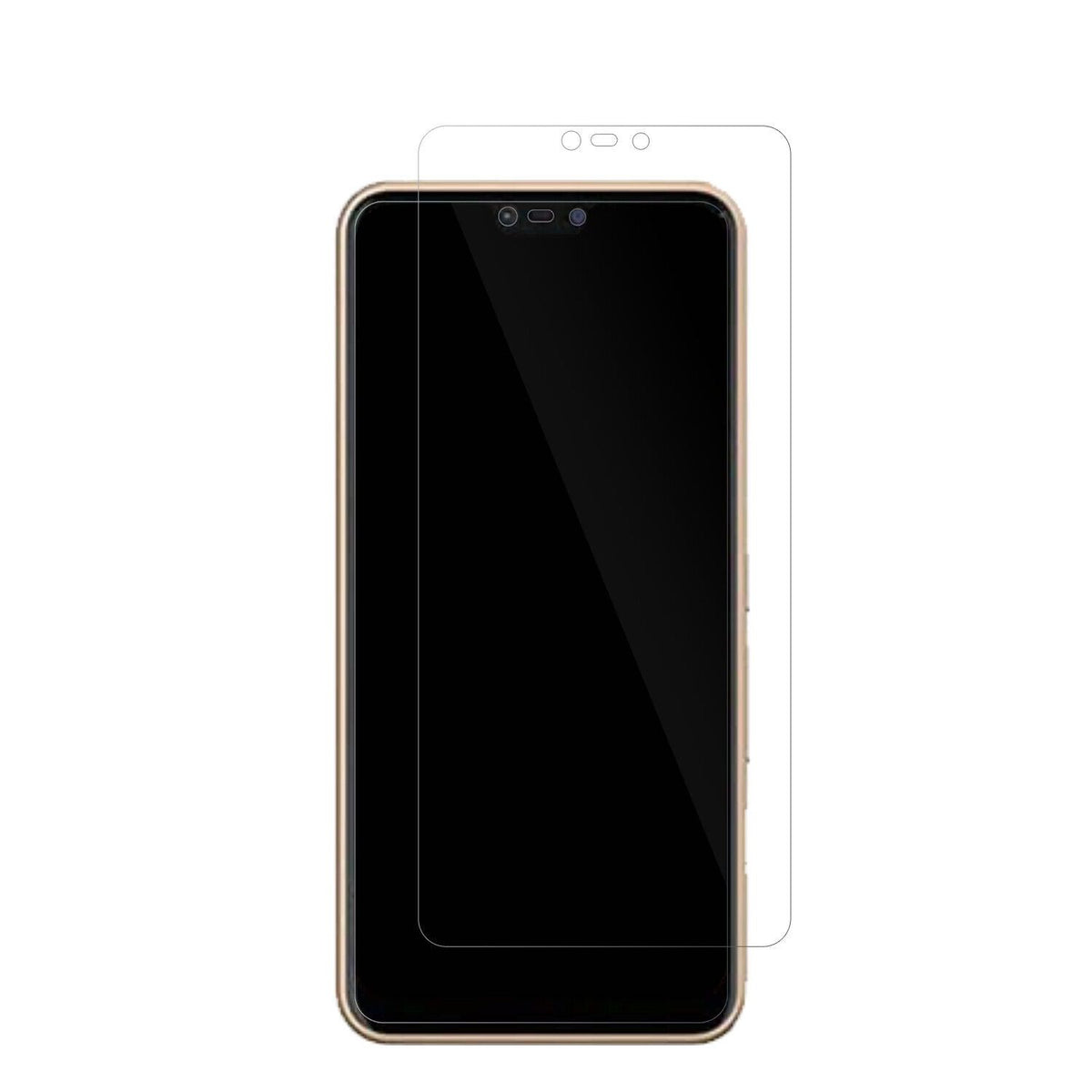 FujitsuArrows M05 mit aufgebrachter dipos Displayschutzfolie, glasklare Darstellung ohne Einschränkungen