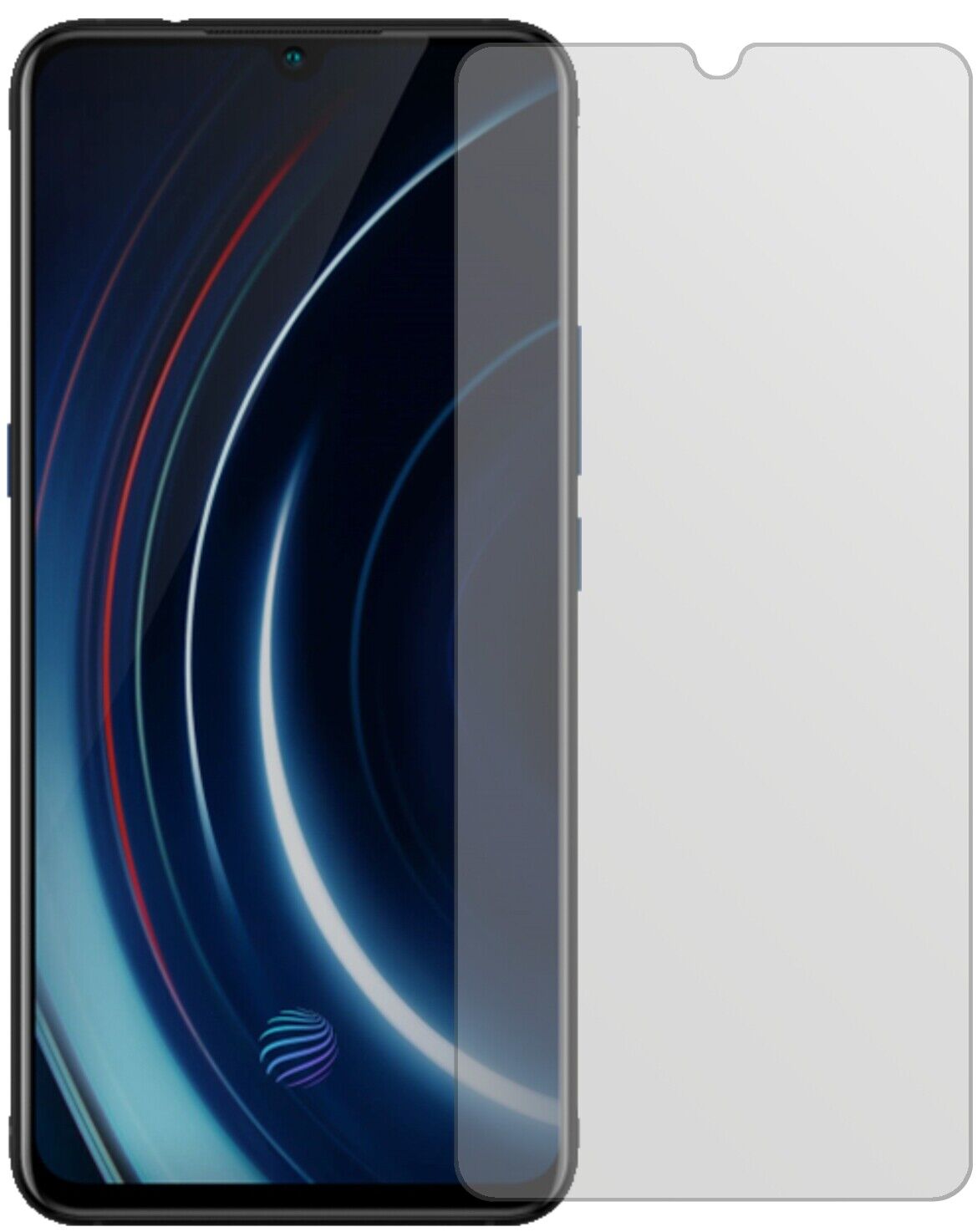 Matte Displayschutzfolie von dipos passend für Vivo IQOO, präziser Zuschnitt und blasenfrei montiert
