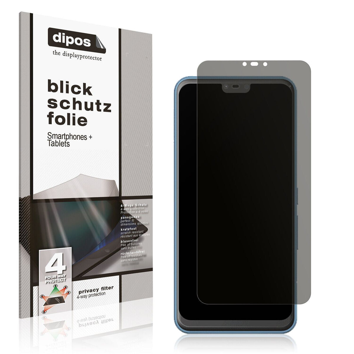 Blickschutzfolie für Fujitsu Arrows J matt Schutzfolie Privacy