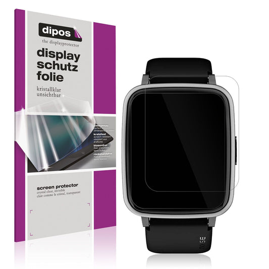 Klare Displayschutzfolie von dipos passend für Noise ColorFit Pulse 2, präziser Zuschnitt und blasenfrei montiert