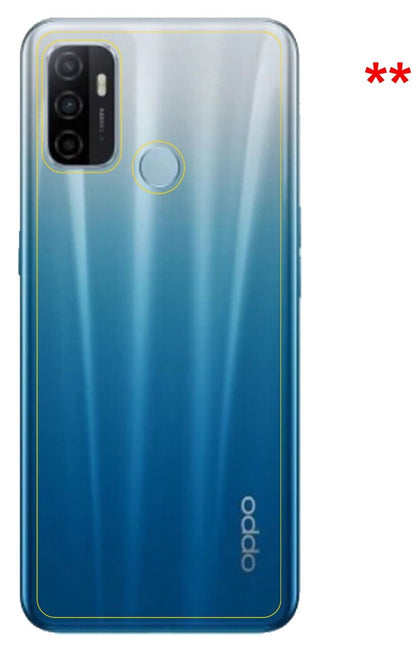 dipos Displayschutz für Oppo A53 (2020) Rückseite, mattierte Oberfläche, robuste Festigkeit und perfekte Passform