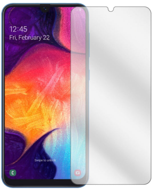 Klare Displayschutzfolie von dipos passend für Samsung Galaxy A40, präziser Zuschnitt und blasenfrei montiert