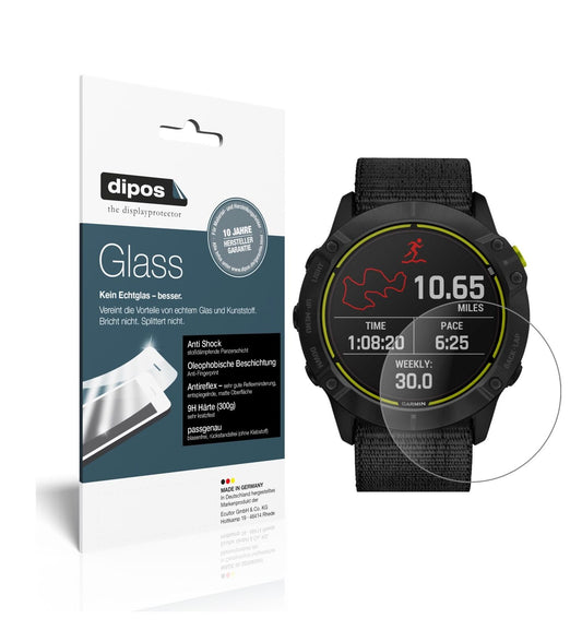1x 9H Schutzfolie matt für Garmin Enduro Smartwatch Panzerfolie