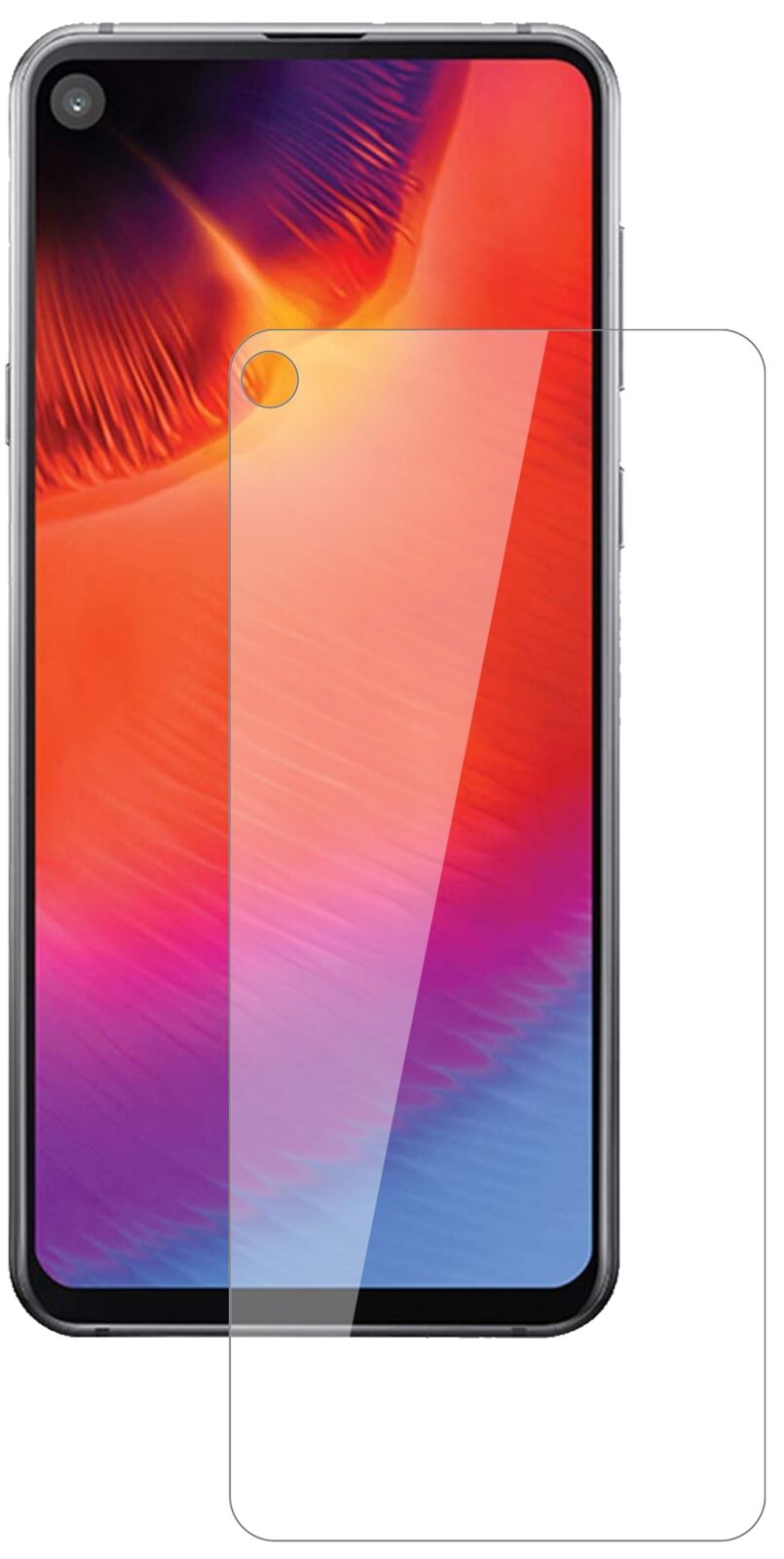 1x 9H Schutzfolie für Samsung Galaxy A8s Panzerfolie