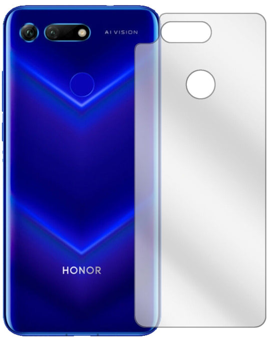 Klare Displayschutzfolie von dipos passend für Honor V20 Rückseite, präziser Zuschnitt und blasenfrei montiert