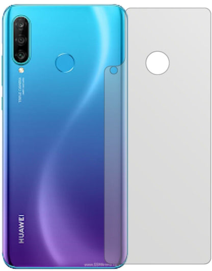 Matte Displayschutzfolie von dipos passend für Huawei P30 Lite Rückseite, präziser Zuschnitt und blasenfrei montiert