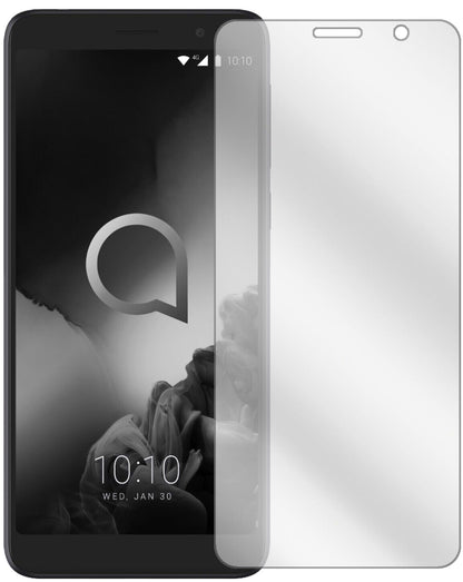 Klare Displayschutzfolie von dipos passend für Alcatel 1X (2019), präziser Zuschnitt und blasenfrei montiert