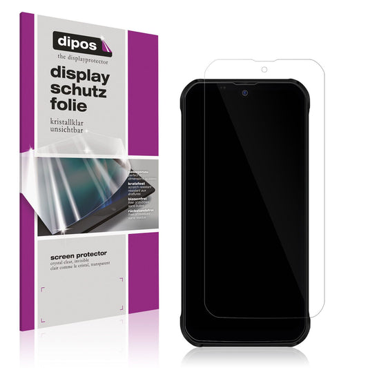 Klare Displayschutzfolie von dipos passend für Volla Phone X, präziser Zuschnitt und blasenfrei montiert