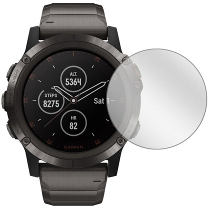 Klare Displayschutzfolie von dipos passend für Garmin fenix 5 Plus (47mm), präziser Zuschnitt und blasenfrei montiert
