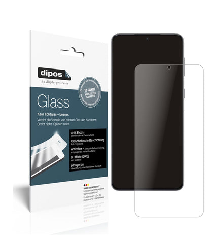 Matte Displayschutzfolie von dipos passend für Samsung Galaxy S21 FE, 9H kratzfest und blasenfrei montiert