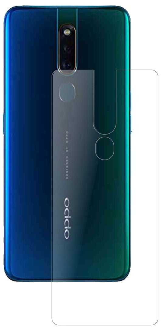 Matte Displayschutzfolie von dipos passend für Oppo F11 Rückseite, 9H kratzfest und blasenfrei montiert