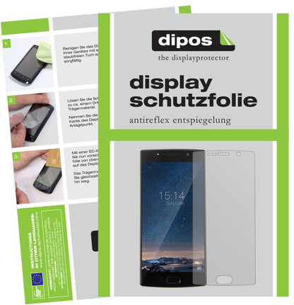 DoogeeBL7000 mit aufgebrachter dipos Displayschutzfolie, die lästige Fingerabdrücke minimiert
