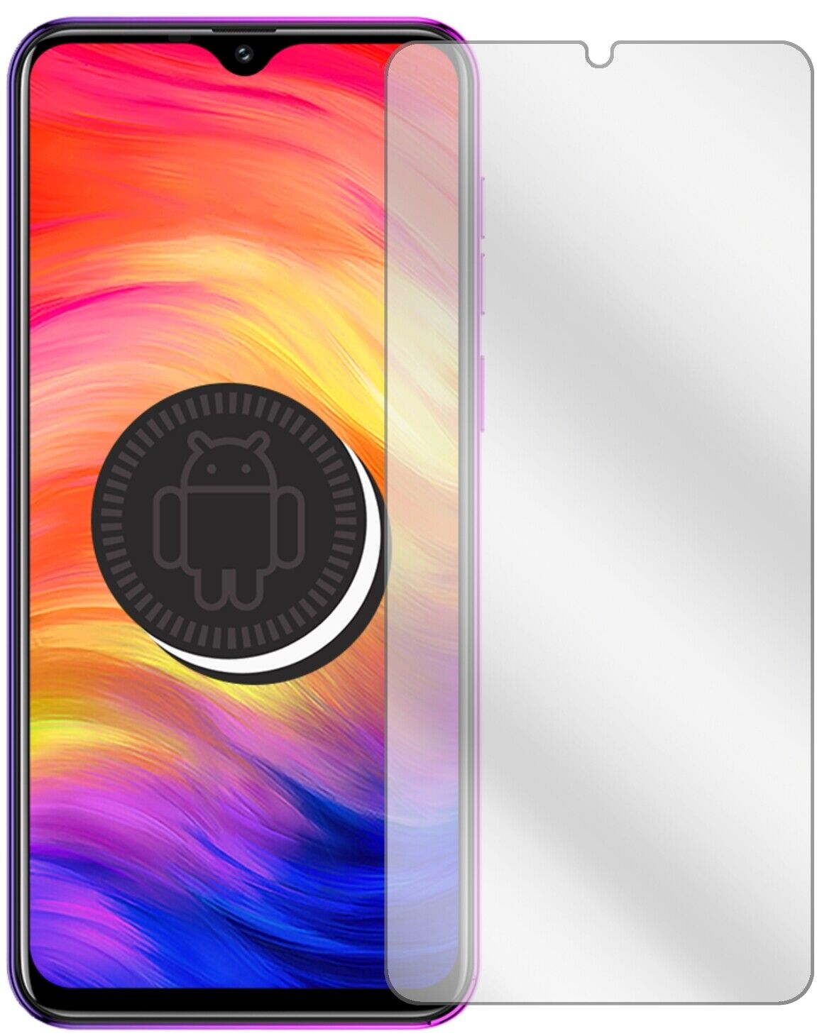 Klare Displayschutzfolie von dipos passend für Ulefone Note 7, präziser Zuschnitt und blasenfrei montiert