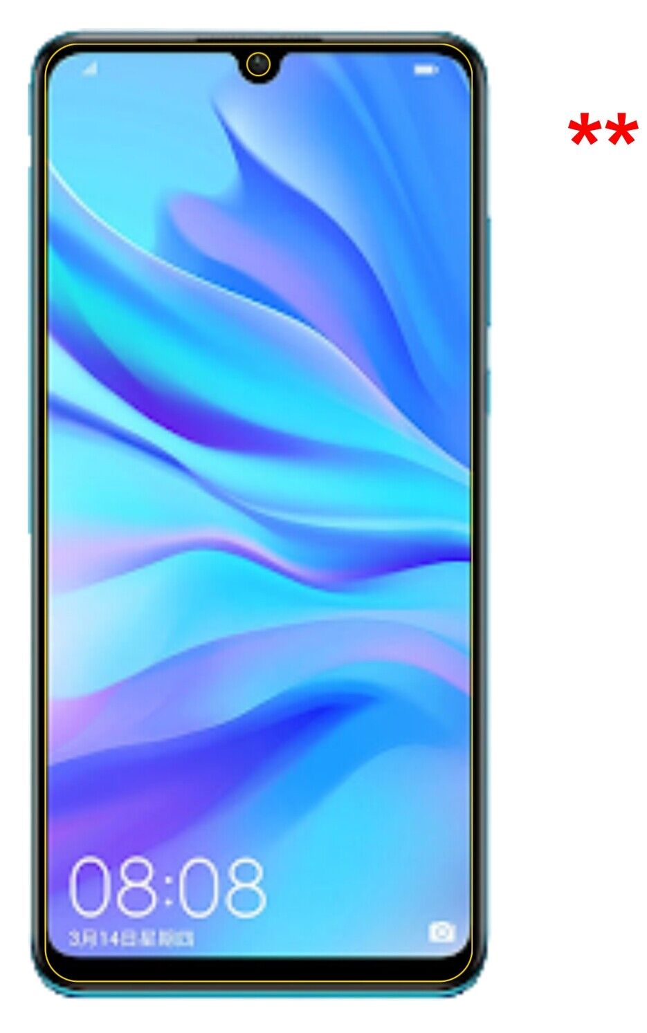 Dünne und klare Folie passend zugeschnitten für Huawei P30 Lite