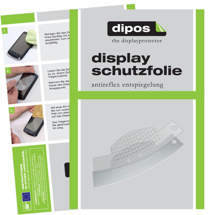 JuraC55 Tropfblech mit aufgebrachter dipos Displayschutzfolie, die lästige Fingerabdrücke minimiert