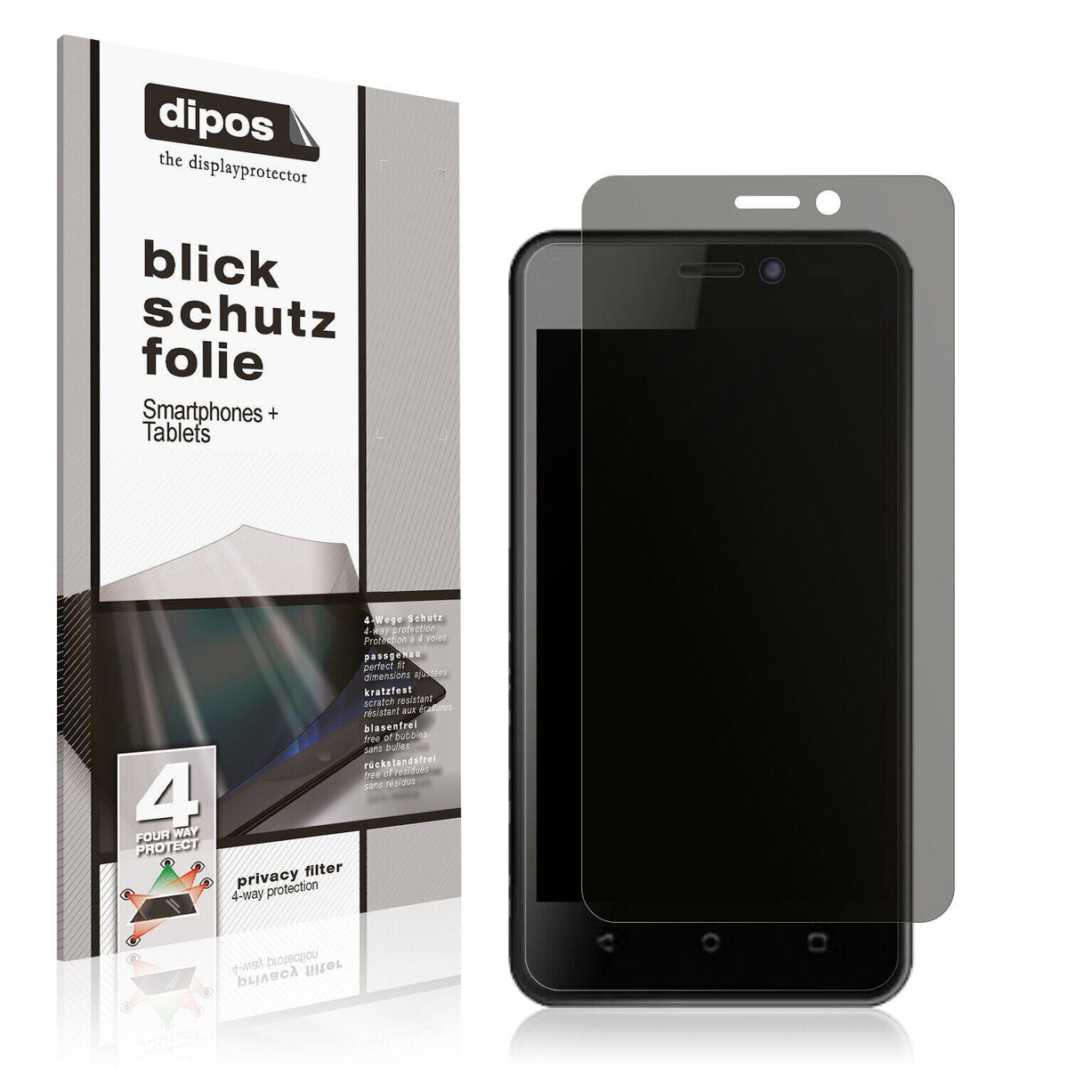 Blickschutzfolie für Krip K4m matt Schutzfolie Privacy