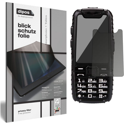 Blickschutzfolie für Guophone A6 matt Schutzfolie Privacy