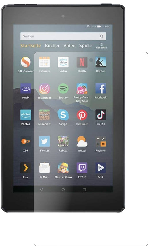 Matte Displayschutzfolie von dipos passend für Amazon Fire 7 Tablet Kids Edition (2019), 9H kratzfest und blasenfrei montiert