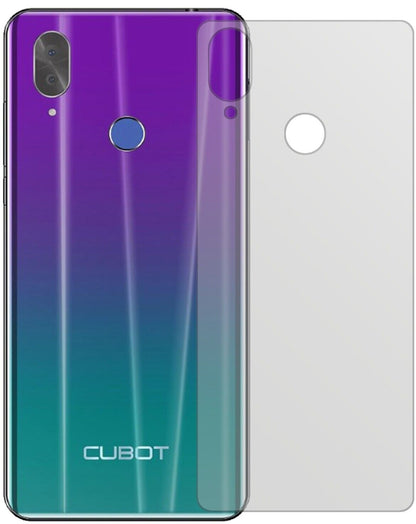Matte Displayschutzfolie von dipos passend für Cubot X19 Rückseite, präziser Zuschnitt und blasenfrei montiert