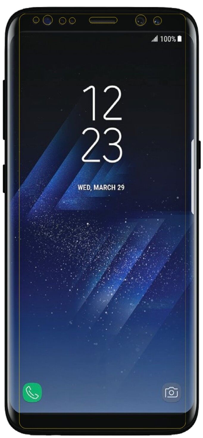 1x 9H Schutzfolie für Samsung Galaxy S8 Panzerfolie