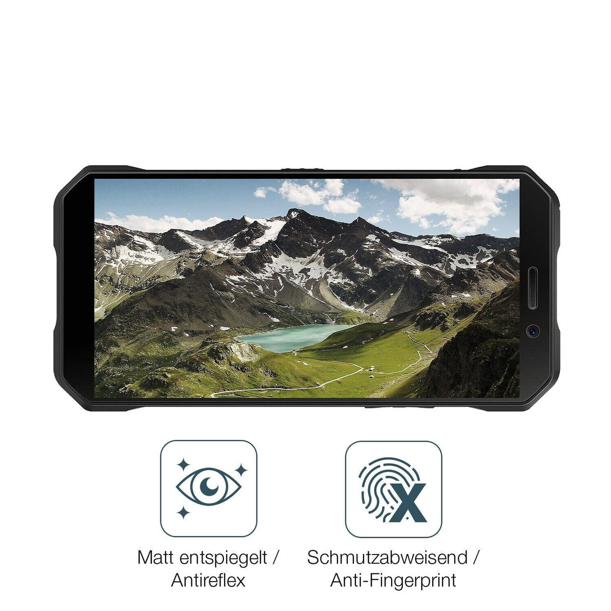 1x 9H Schutzfolie matt für Doogee S61 Pro Panzerfolie