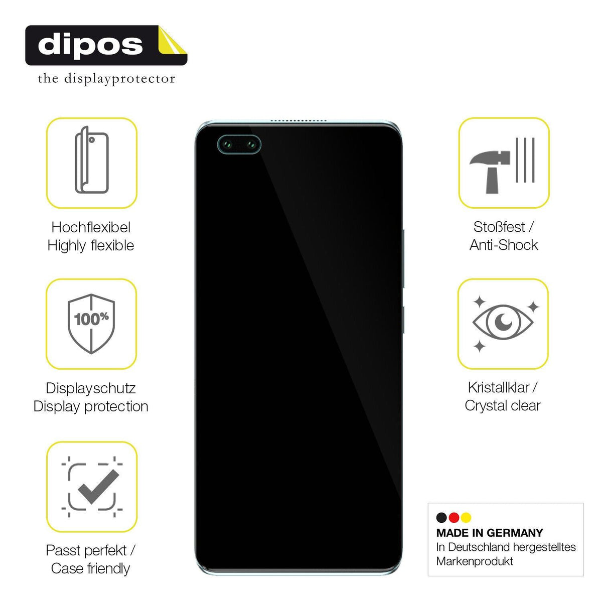 1x 3D Full Cover Schutzfolie für Hisense Infinity H60 5G