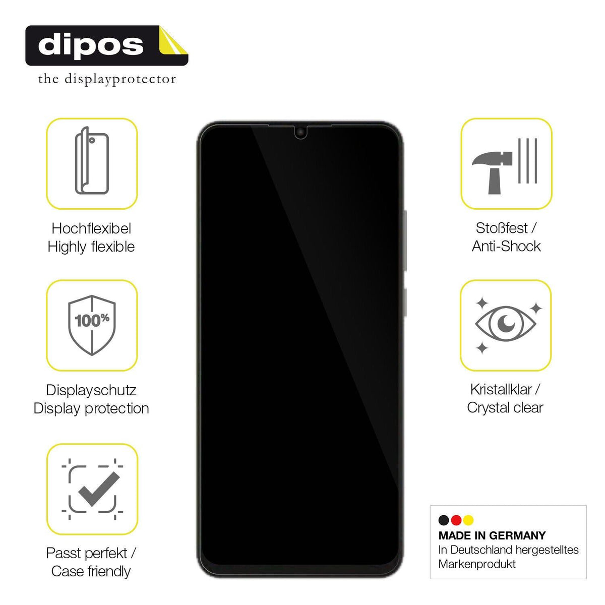 1x 3D Full Cover Schutzfolie für ZTE Blade A52