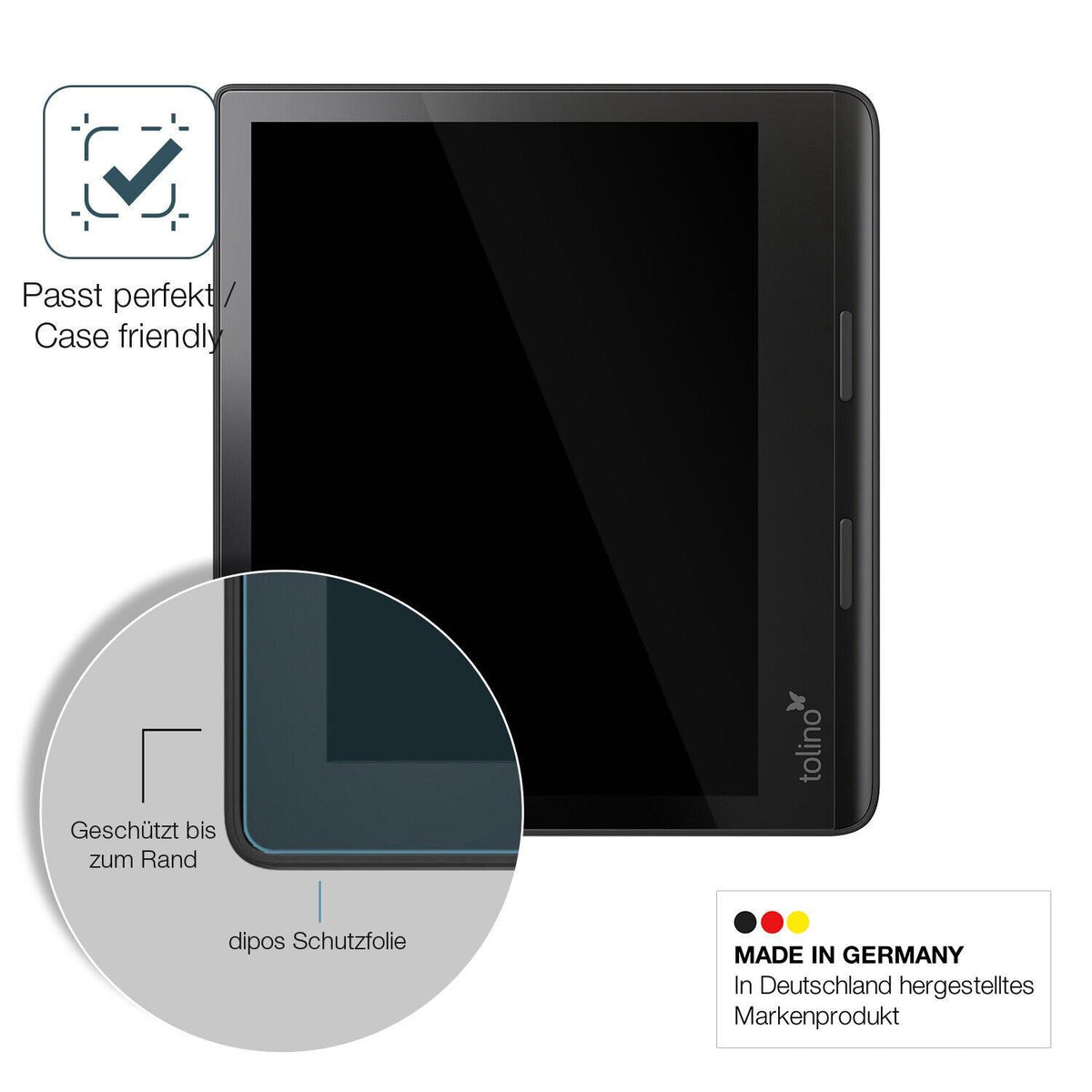 1x 9H Schutzfolie für Tolino Epos 3 e-Book Reader Panzerfolie