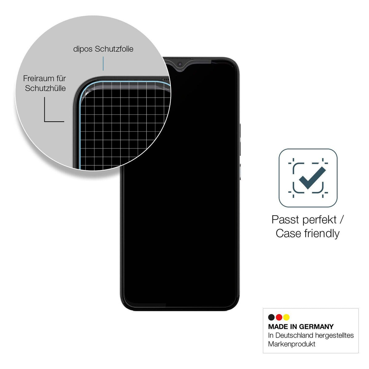 1x 9H Schutzfolie matt für Gigaset GS5 Lite Panzerfolie