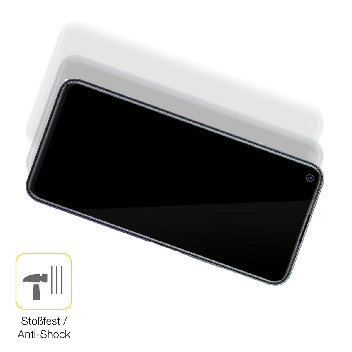 2x 3D Full Cover Schutzfolie für Vivo Y70t