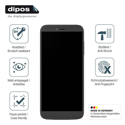 1x 9H Schutzfolie matt für Coolpad Legacy SR Panzerfolie