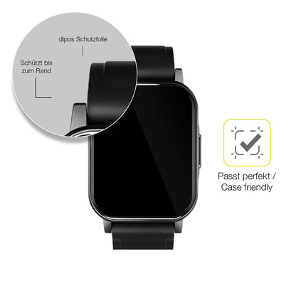 2x 3D Full Cover Schutzfolie für Haylou LS02 watch