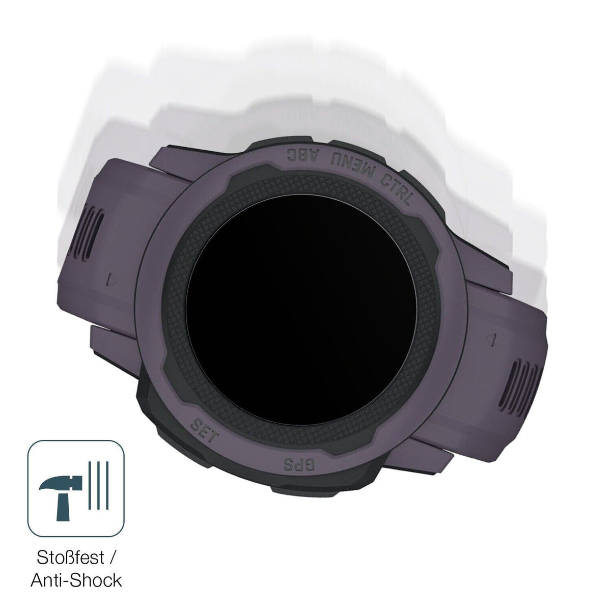 1x 9H Schutzfolie matt für Garmin Instinct 2S (45mm) Panzerfolie