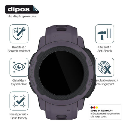 1x 9H Schutzfolie für Garmin Instinct 2S (45mm) Panzerfolie