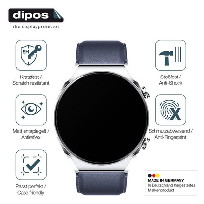 1x 9H Schutzfolie matt für Xiaomi Watch S1 Panzerfolie