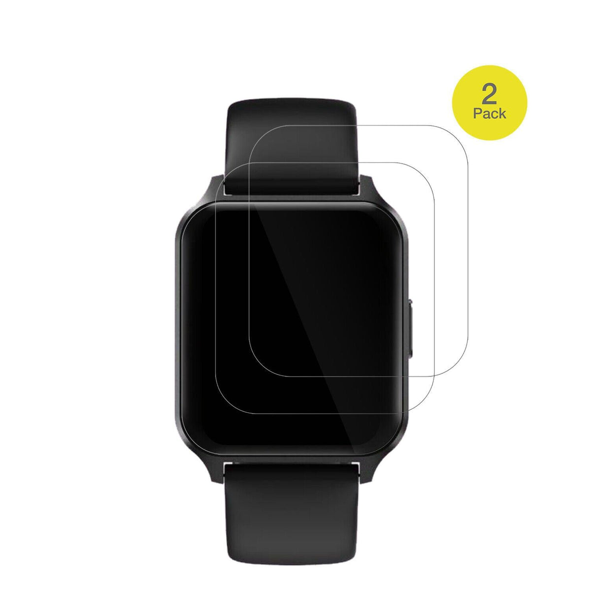 2x 3D Full Cover Schutzfolie für Touchelex 1,52 Zoll Smartwatch