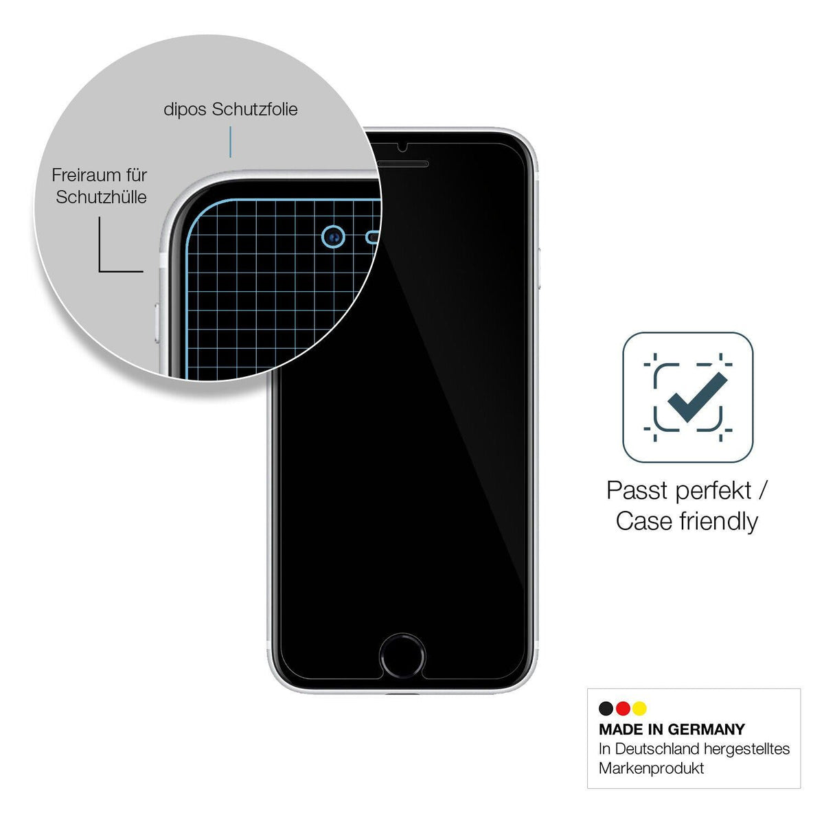1x 9H Schutzfolie für Apple iPhone SE (2022) Panzerfolie