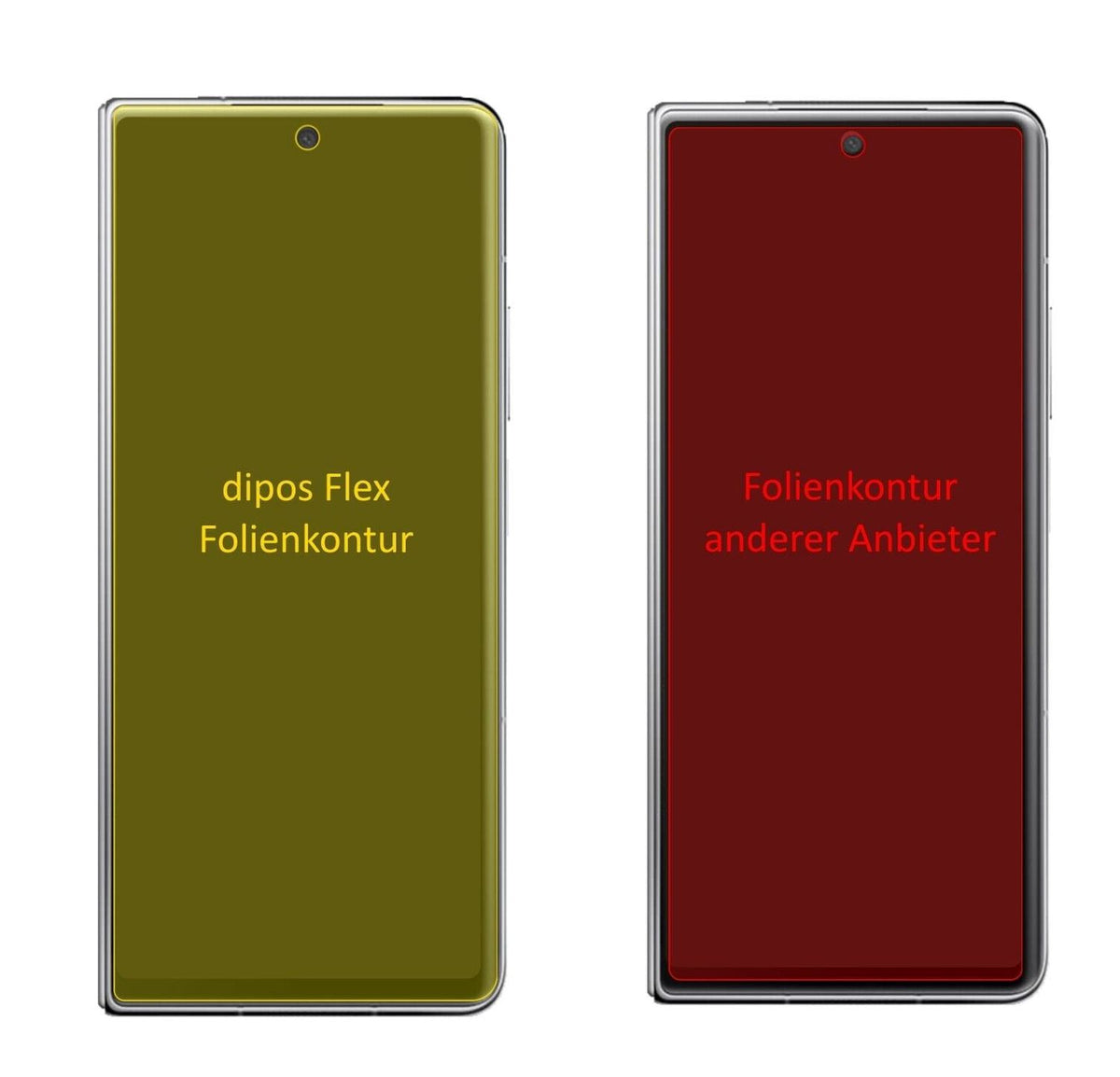 2x 3D Full Cover Schutzfolie für Honor Magic V Rückseite