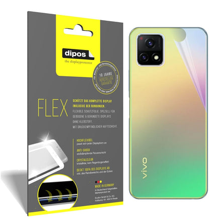 2x 3D Full Cover Schutzfolie für Vivo Y32 Rückseite