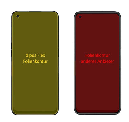 2x 3D Full Cover Schutzfolie für Oppo A55s