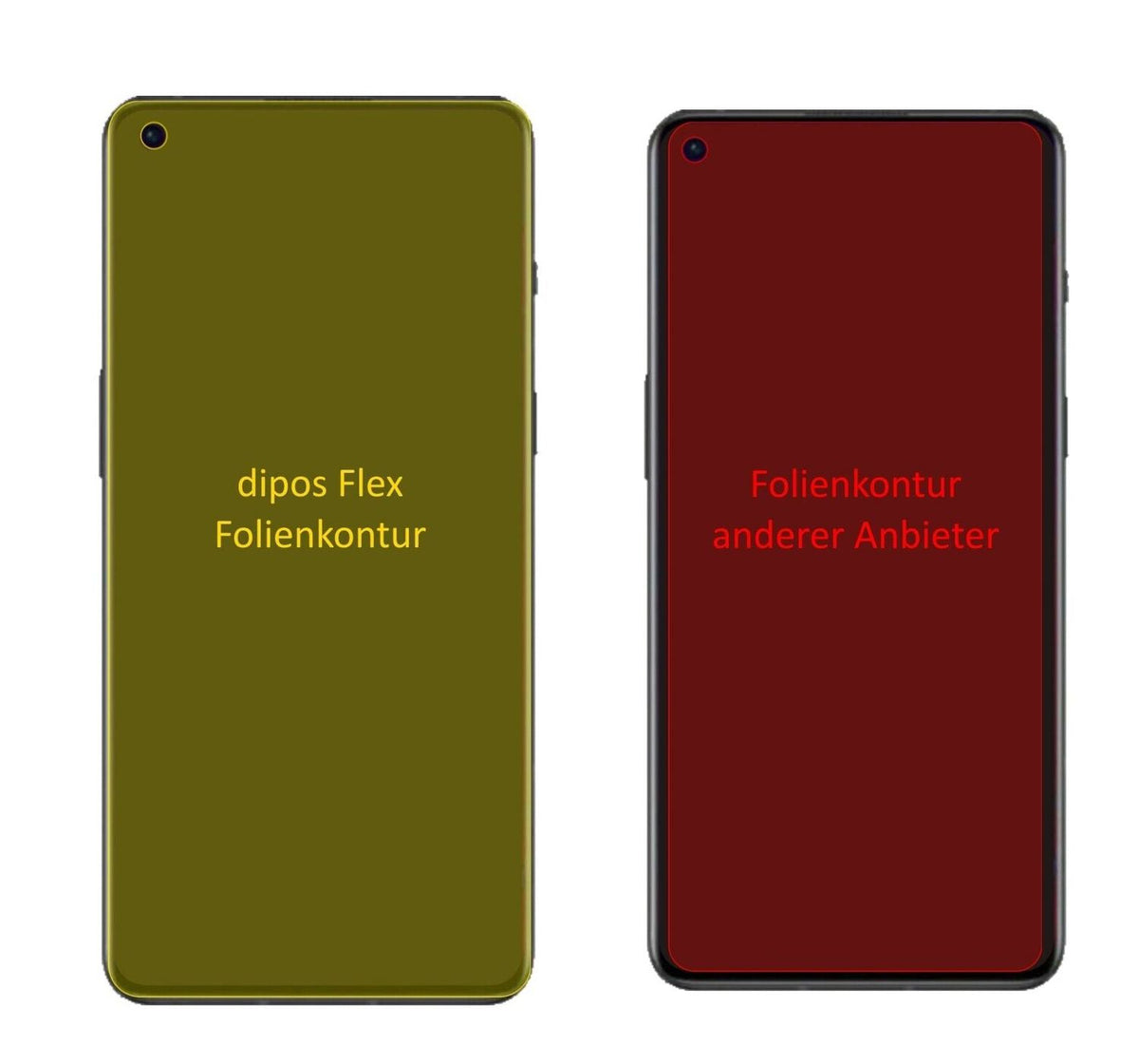 2x 3D Full Cover Schutzfolie für OnePlus 9RT