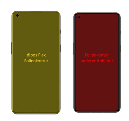 2x 3D Full Cover Schutzfolie für OnePlus 9RT