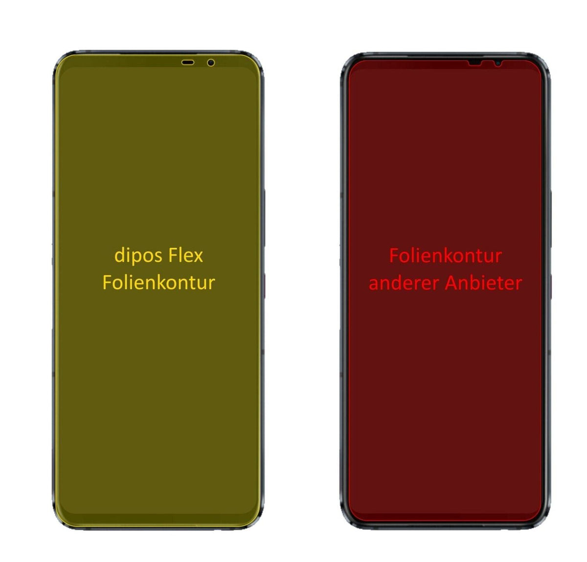 2x 3D Full Cover Schutzfolie für Asus ROG Phone 5s
