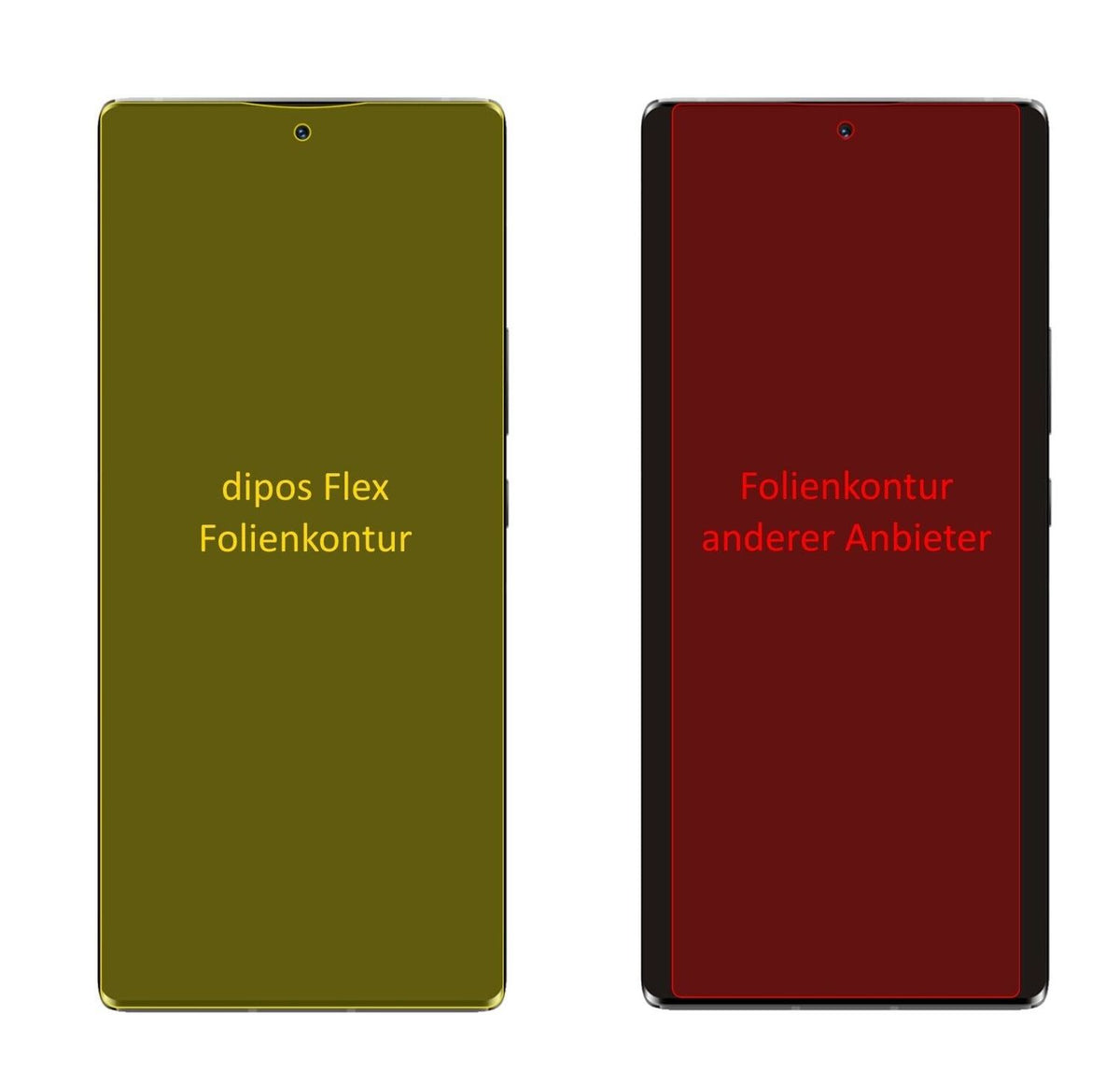 2x 3D Full Cover Schutzfolie für ZTE Axon 30 Ultra