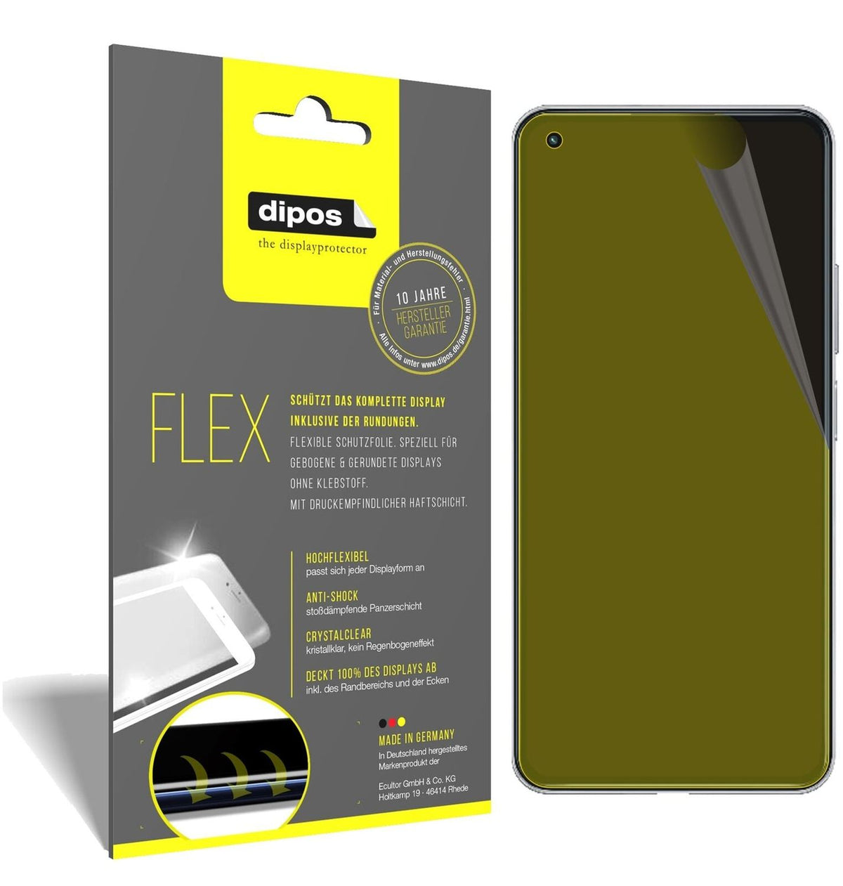2x 3D Full Cover Schutzfolie für Xiaomi 11 Lite 5G NE