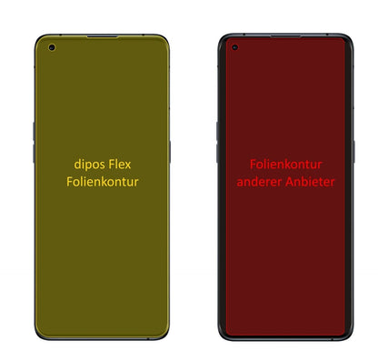 2x 3D Full Cover Schutzfolie für Oppo Find X3 Pro