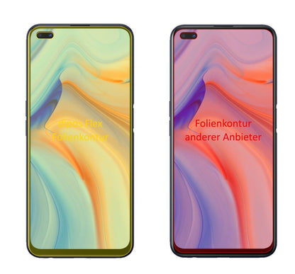 2x 3D Full Cover Schutzfolie für Oppo Reno4 Z 5G