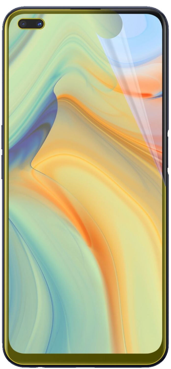 2x 3D Full Cover Schutzfolie für Oppo Reno4 Z 5G