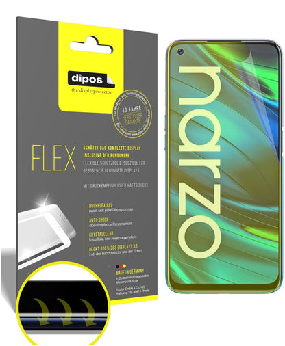 2x 3D Full Cover Schutzfolie für Oppo Realme Narzo 20 Pro