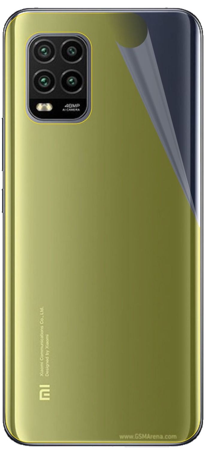 2x 3D Full Cover Schutzfolie für Xiaomi Mi 10 Lite 5G Rückseite